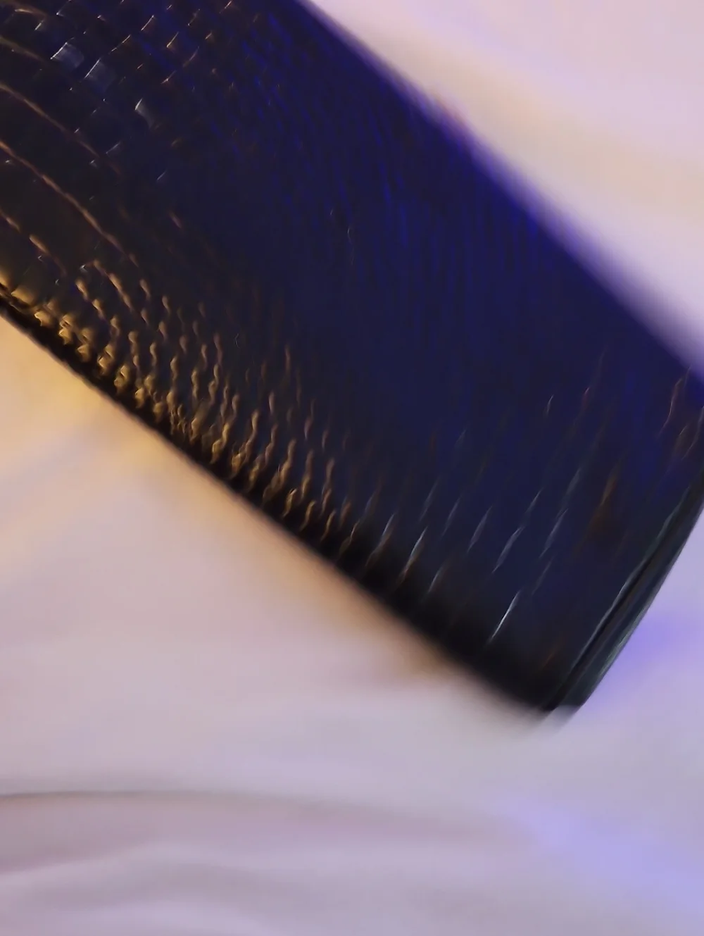 Vintage Dune Ellen Croc-Embossed Leather Clutch